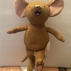 Kohl's Brown Plush Mouse with Pink Accents